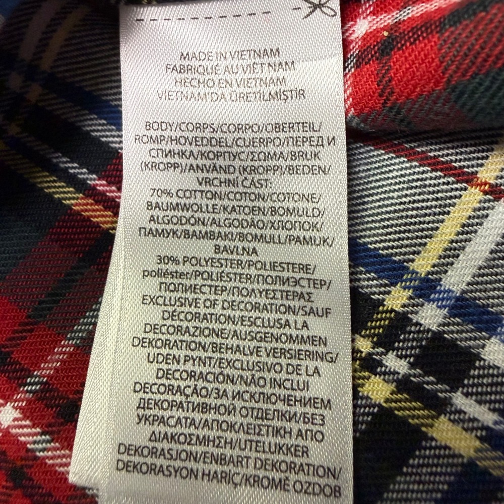 Polo Ralph Lauren Performance Plaid Button Shirt Mens 2XB Cotton Blend Preppy - Picture 6 of 7